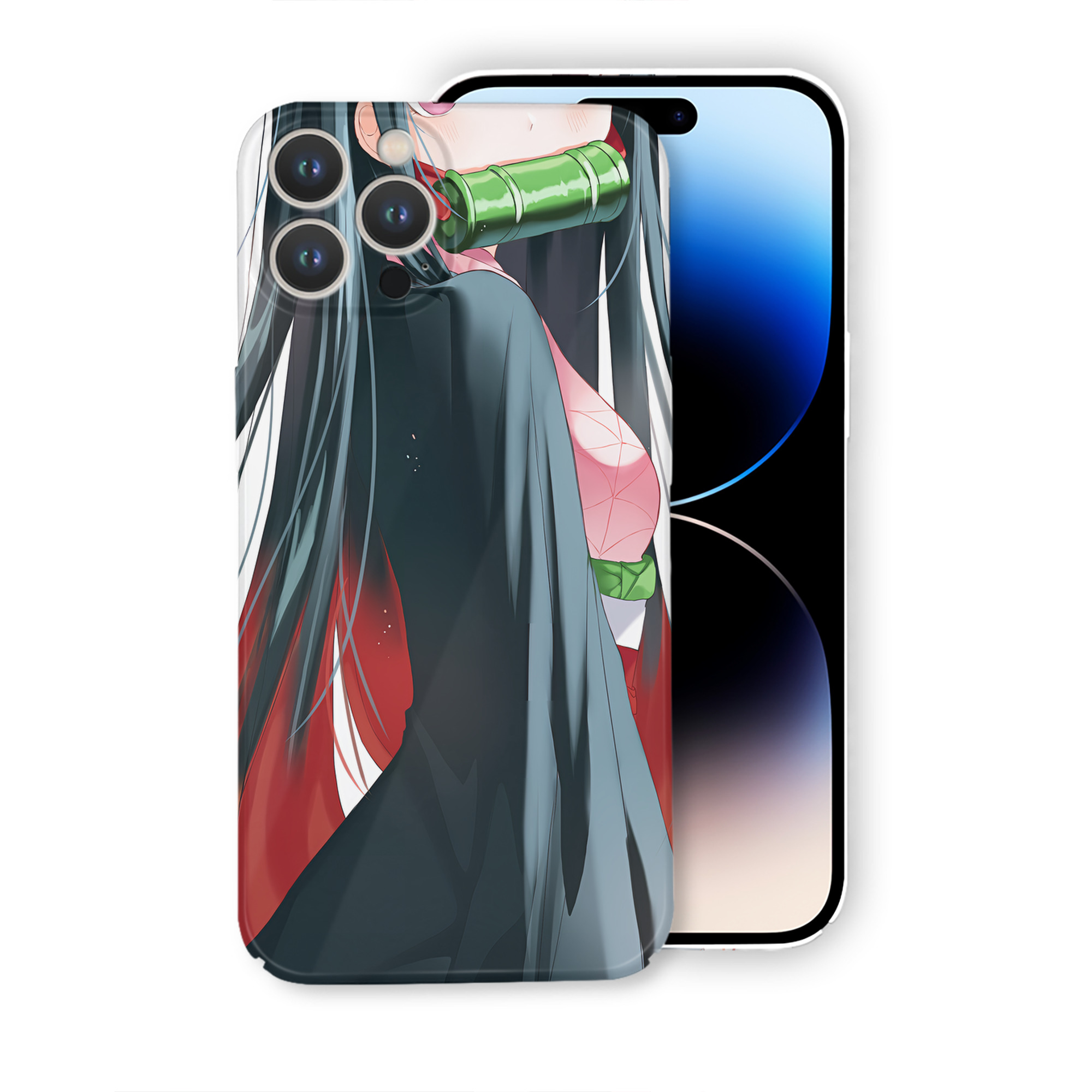 （画像用） 鬼滅の刃（きめつのやいば）竈門 禰󠄀豆子／かまど ねずこ Kamado Nezuko 【iPhone 14シリーズ対応】ハードケース